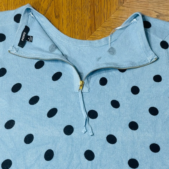 PREMISE LIGHTWEIGHT POLKA DOT SWEATER - Picture 6 of 11